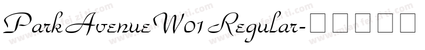 Park Avenue W01 Regular字体转换